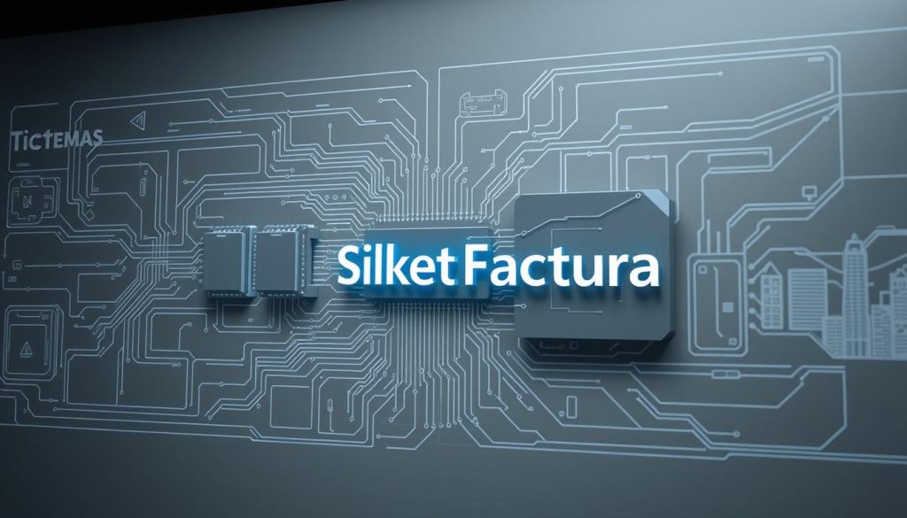 A detailed schematic diagram of a complex artificial intelligence system, code-named "Sistemas," with intricate circuitry, neural networks, and data flows. The system is depicted in a sleek, modern design, with a muted color palette of grays, blues, and whites, conveying a sense of sophistication and technical prowess. The foreground features the Ticket Factura brand prominently displayed, highlighting its role in this advanced AI framework. The middle ground showcases the core components of the system, including processor units, memory banks, and communication channels, all meticulously rendered. The background features a subtle, futuristic cityscape, suggesting the system's integration within a larger technological ecosystem. The lighting is soft and directional, casting subtle shadows and highlights to accentuate the depth and complexity of the design. The overall atmosphere is one of precision, innovation, and ethical responsibility, aligning with the themes of the article's section on "Regulación y ética