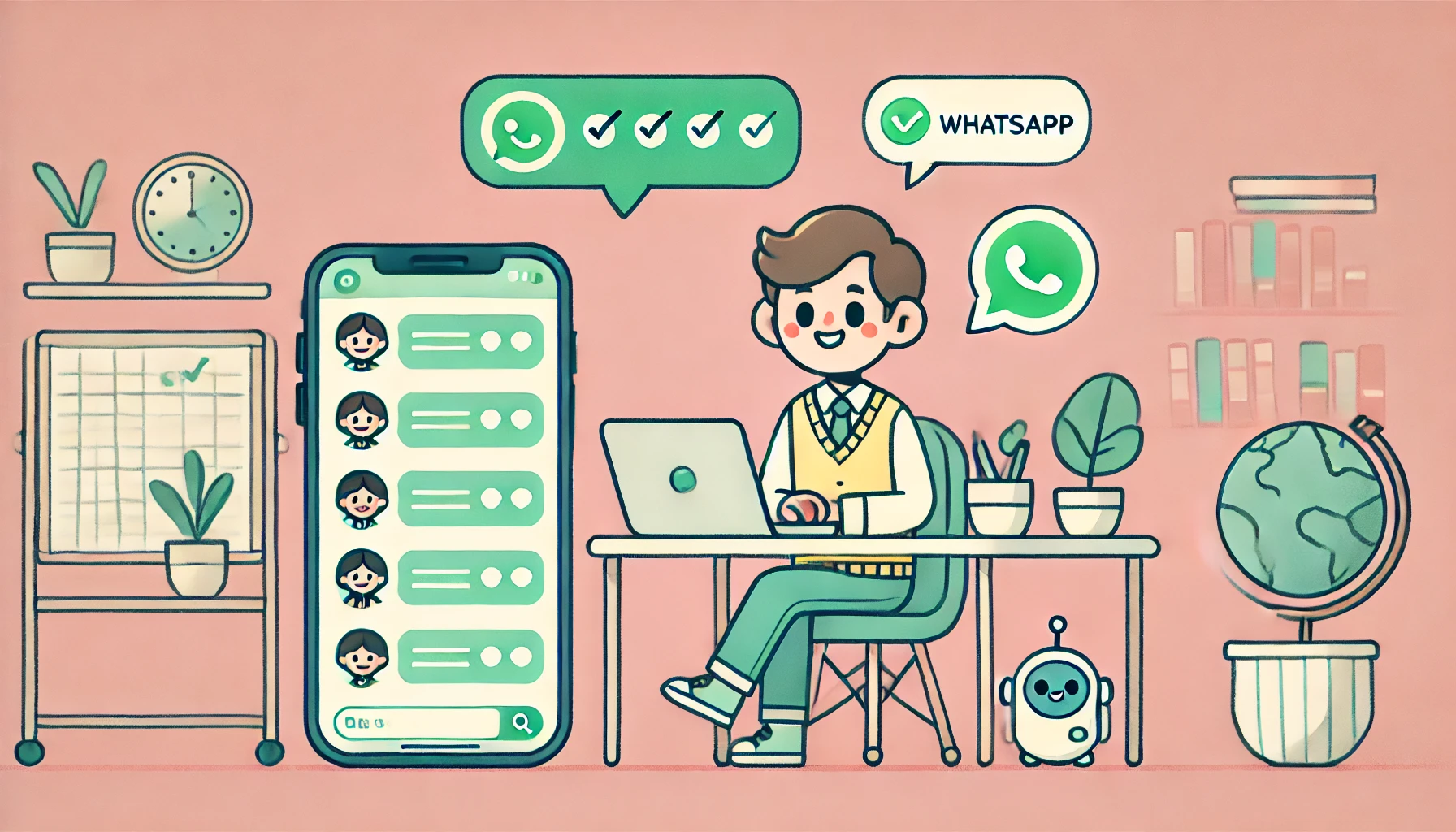Sistema de gestión escolar con integración a WhatsApp